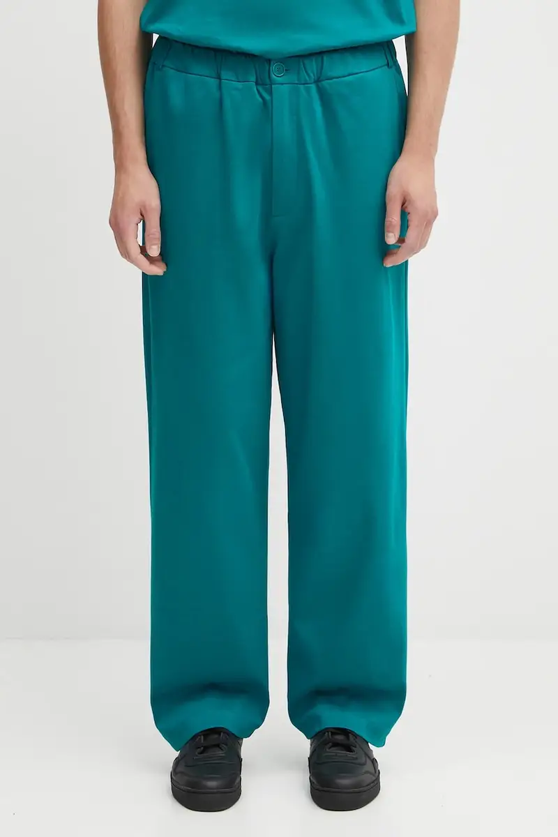 pantaloni in cotone DNA Interlock Trouser uomo colore turchese 10002443