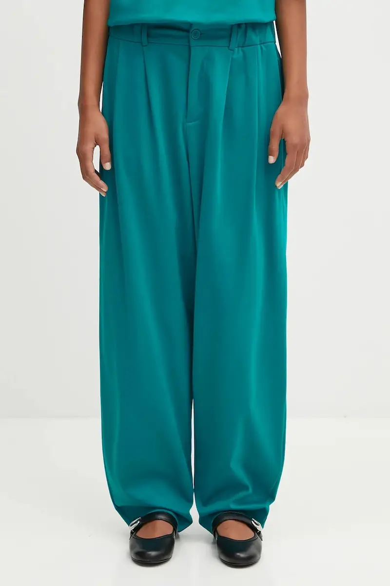 pantaloni in cotone DNA Interlock Trousers donna colore turchese 10002446