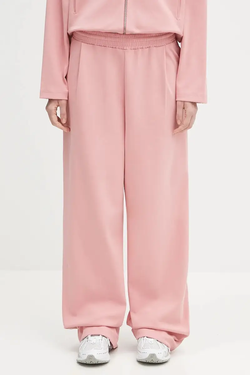 pantaloni tuta DNA Double Jersey Pleated Trousers donna colore rosa 10002356