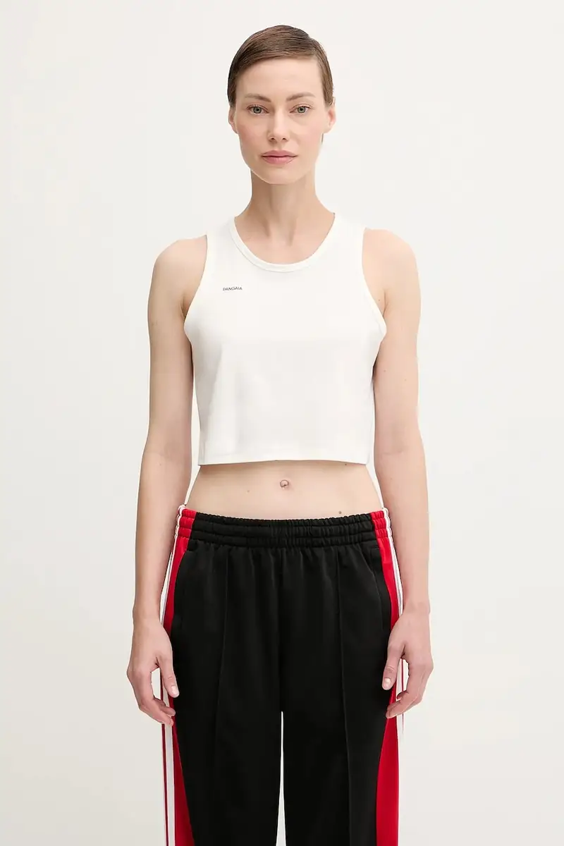 top Cotton-Stretch Tank Top colore bianco 10002428