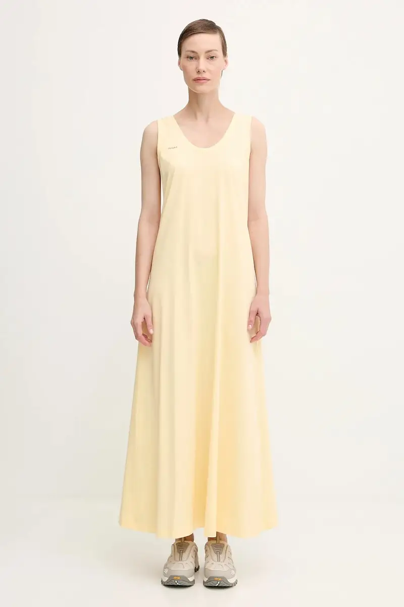 vestito in cotone Midweight Long Dress colore giallo 10002554