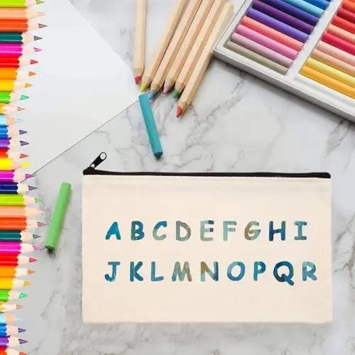 pangutheos 10 Pezzi Borsa da Trucco Cosmetica Vuota, Astuccio Piccolo con Cerniera, Personalizzato Astuccio in Tela miniatura 2