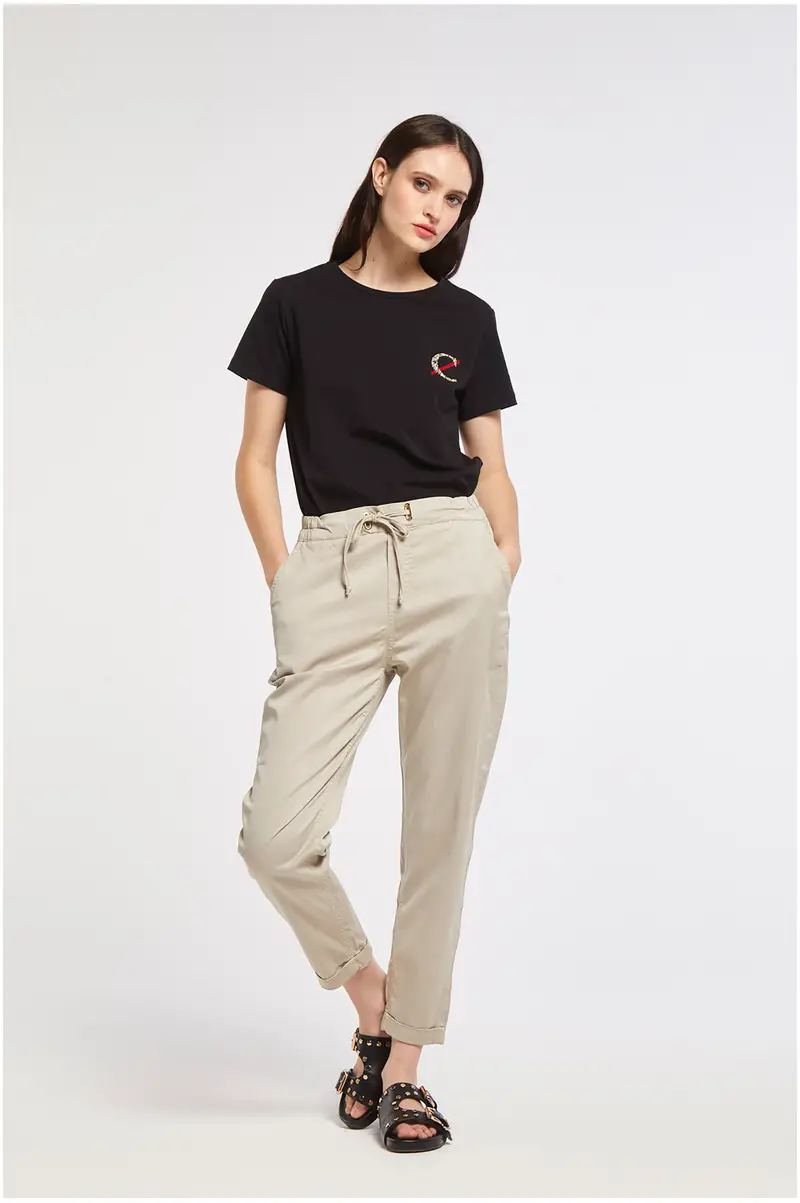 pantalini chino in tencel gesso 46