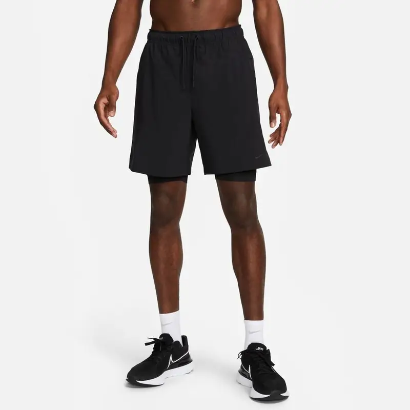 Pantaloncini 2 in 1 in tessuto Nike Dri-FIT Unlimited 7In
