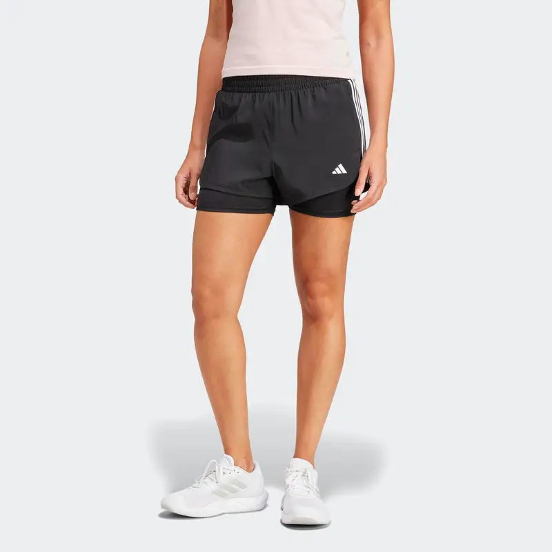 Pantaloncini ADIDAS donna palestra 2 in 1 traspiranti neri |  Adidas