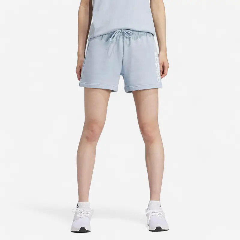 Pantaloncini ADIDAS donna palestra regular fit cotone azzurri |  Adidas