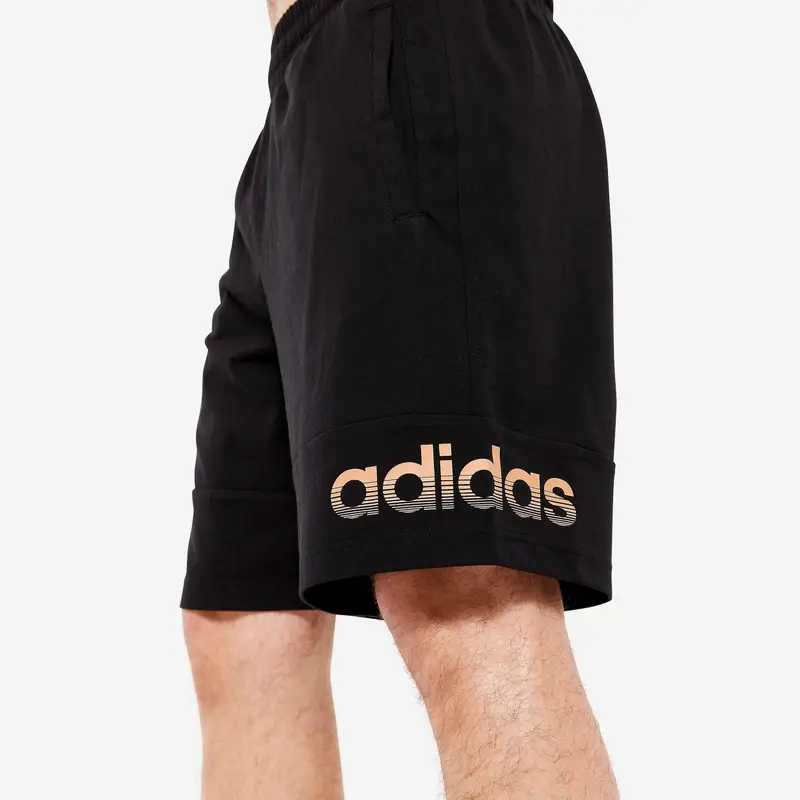Pantaloncini ADIDAS uomo palestra regular fit cotone con tasche neri |  Adidas
