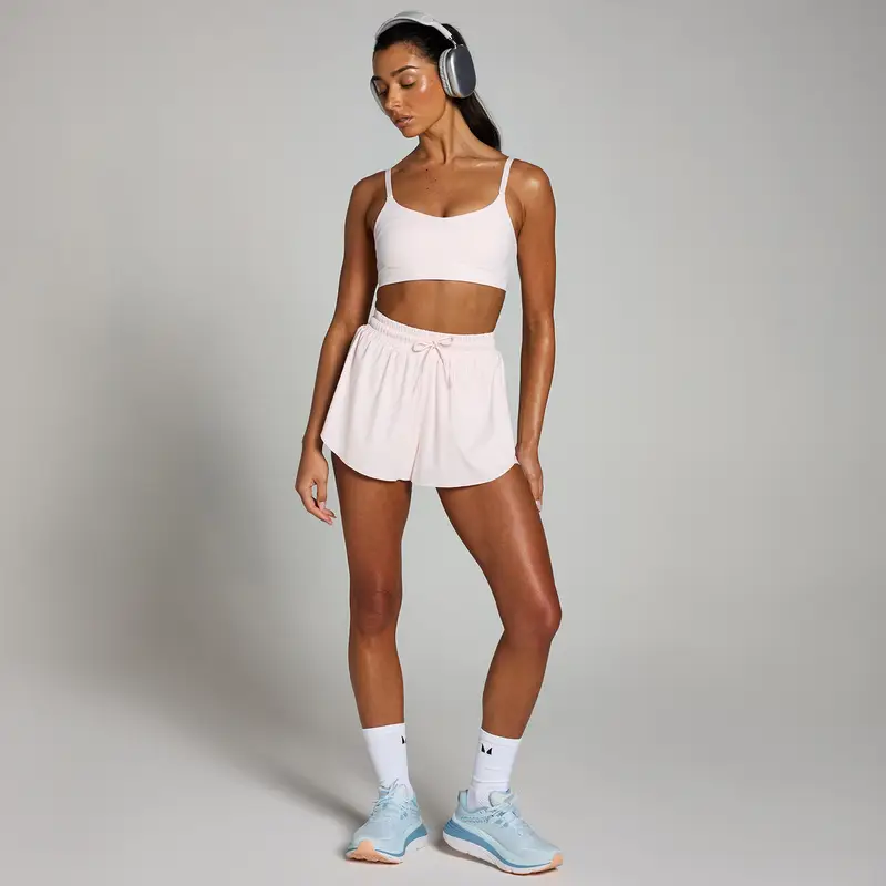 Pantaloncini ampi 2 in 1 MP Tempo da donna - Rosa Chiaro - XL miniatura 2