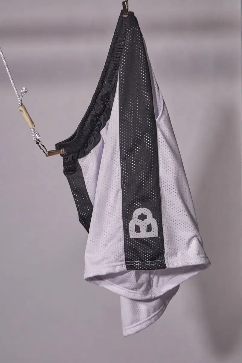 Pantaloncini Bianchi Sportivi Traforati al Ginocchio Bianchi e Neri BOARDMAN BRDM6 miniatura 2