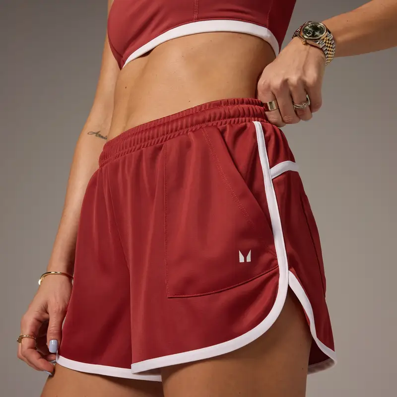 Pantaloncini con coulisse a contrasto MP X Tatiana - Ruggine slavato - XXL miniatura 3