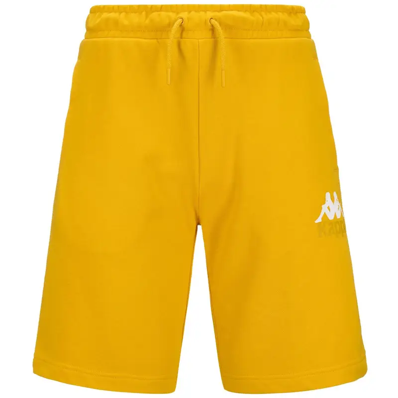 pantaloncini da uomo in cotone giallo da fitness |  Kappa