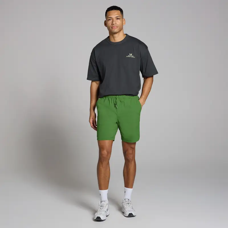 Pantaloncini in tessuto MP Lifestyle da uomo - Verde pino scuro - XS miniatura 2