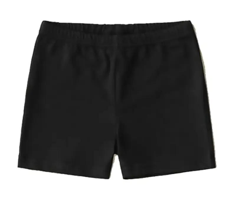 MADE IN ITALY Pantaloncini Bambina e Ragazza Culotte Shorts Fitness Nero