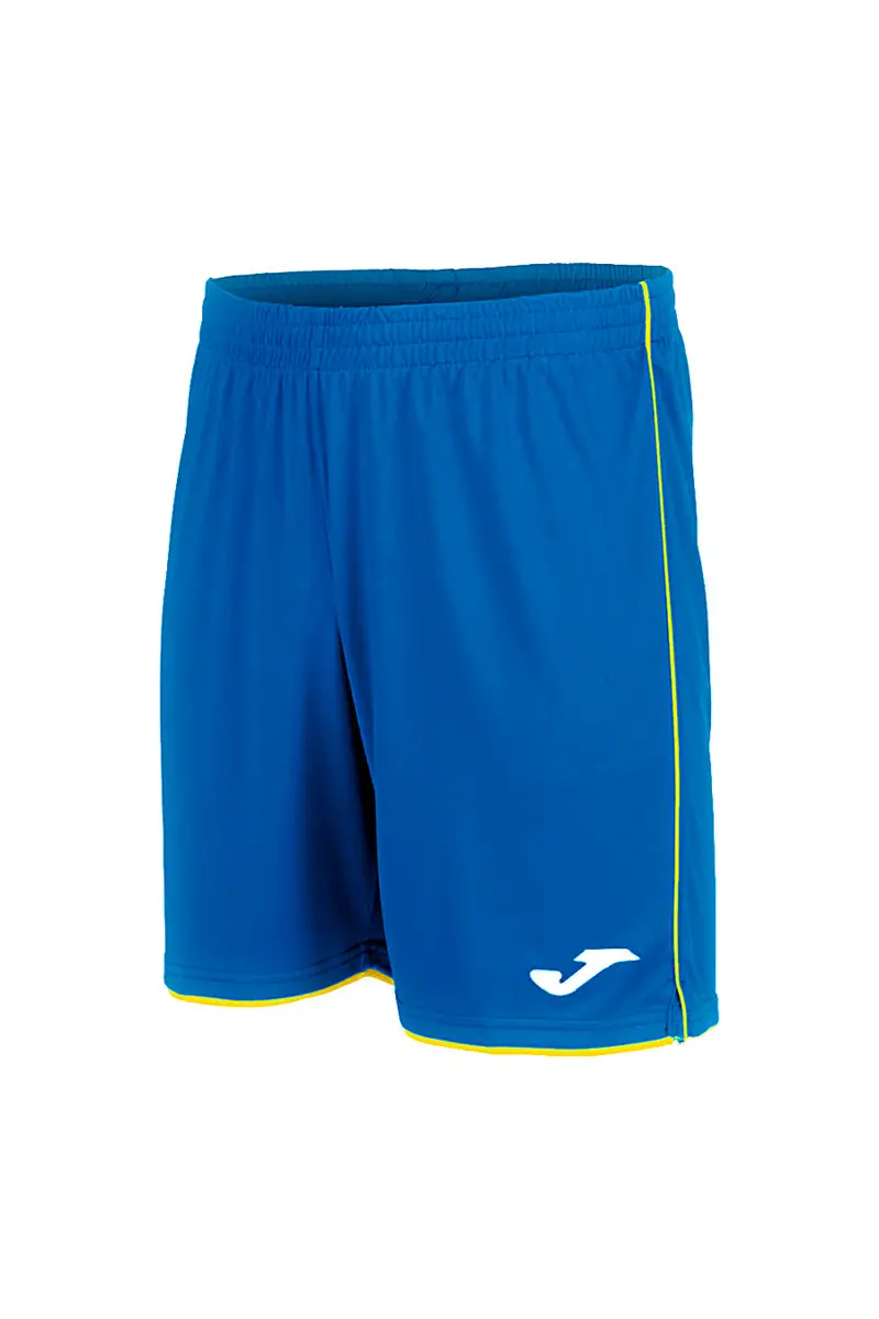 Pantaloncino Azzurro con Bordo Giallo da Calcio JOMA LIGA