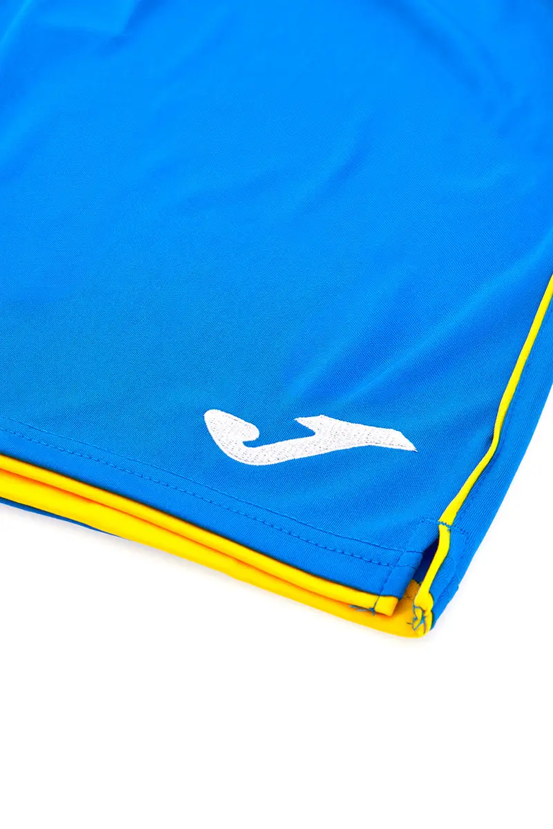 Pantaloncino Azzurro con Bordo Giallo da Calcio JOMA LIGA miniatura 3