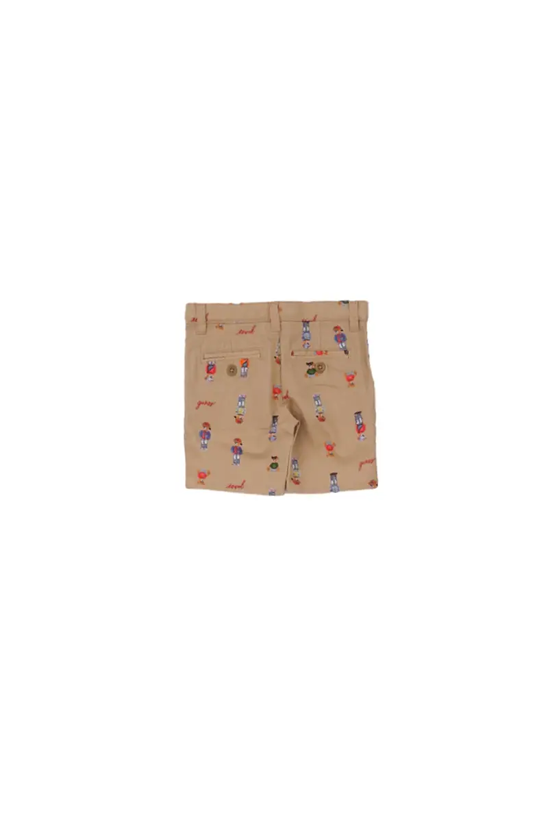 Pantaloncino Bambino GUESS Beige Gabardine shorts miniatura 2