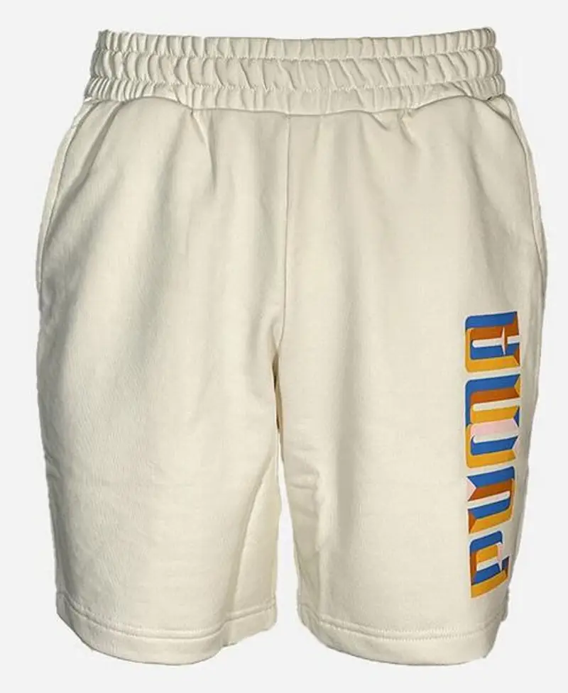 Pantaloncino uomo puma essential logo - beige |  Puma