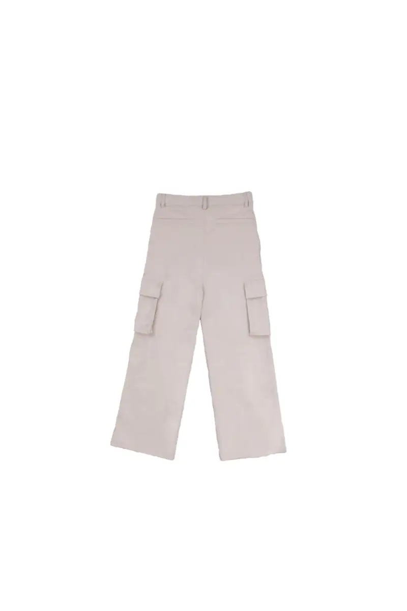 Pantalone Bambina GUESS Panna Pu fashion pants miniatura 2