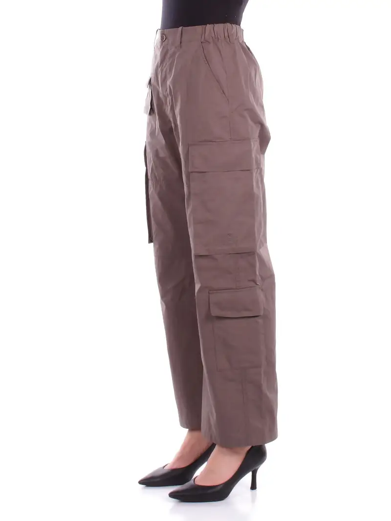 Pantalone Bambina MM6 MAISON MARGIELA Marrone Mm6p159u cargo miniatura 2