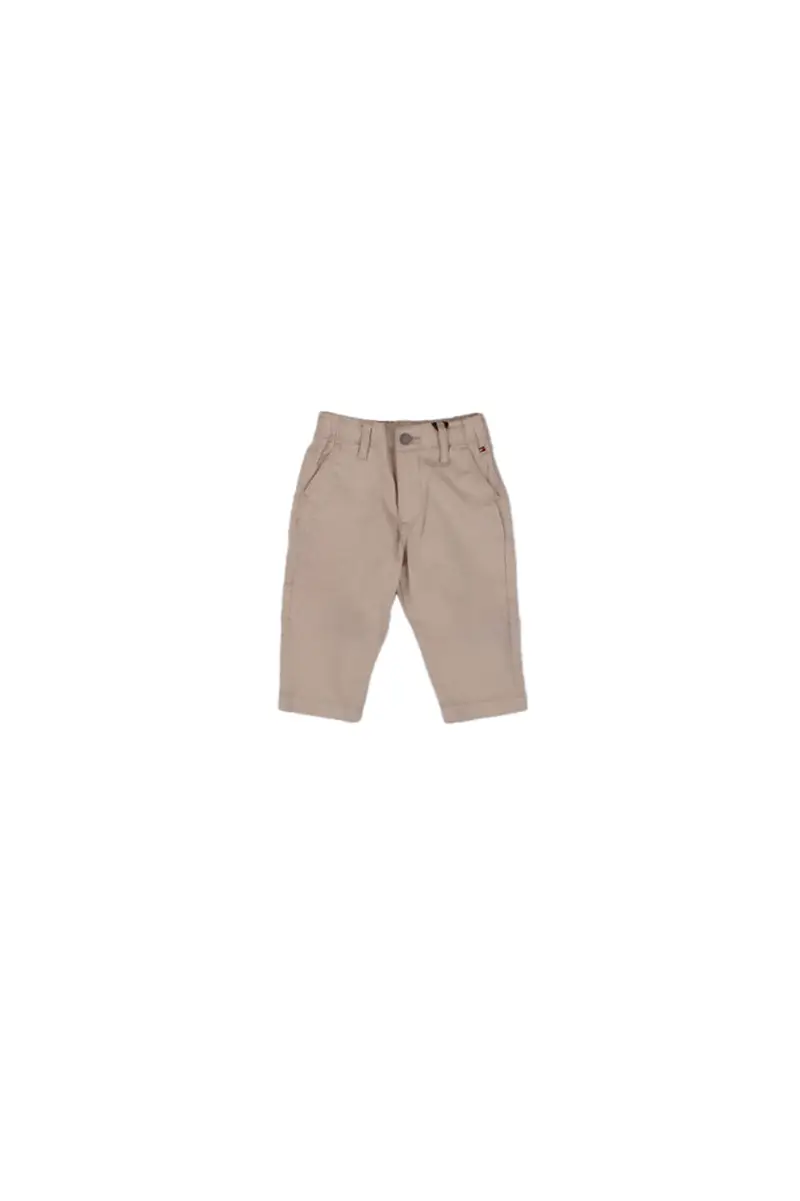 Pantalone Bambino TOMMY HILFIGER Beige Emb flag woven worker pant