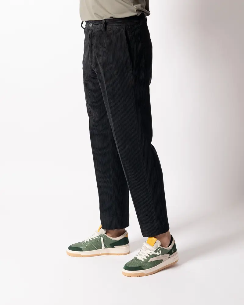 Pantalone Chiba Velluto Nero miniatura 2