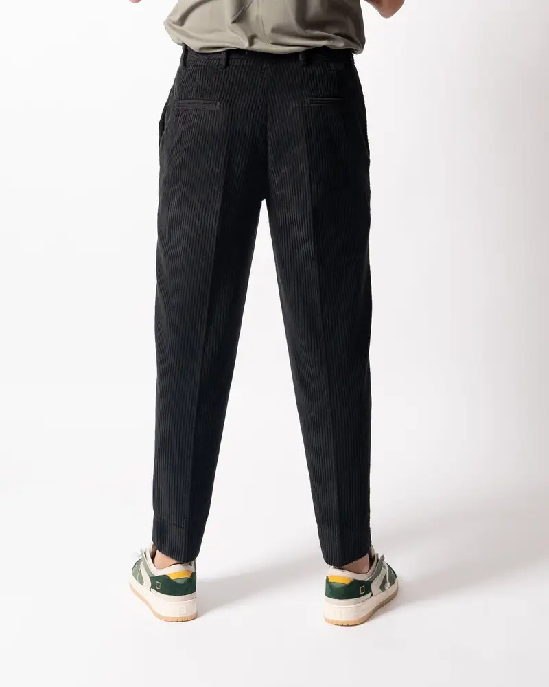 Pantalone Chiba Velluto Nero miniatura 3