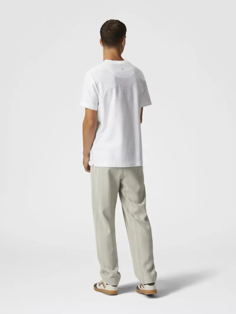 Pantalone con motivo a zig zag miniatura 3