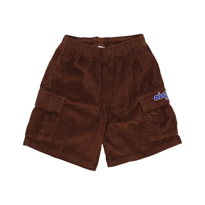 Pantalone Corto Uomo Easy Cord Emb Cargo Short Sepia
