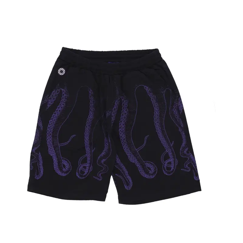 Pantalone Corto Uomo Outline Jogger Short Black/purple