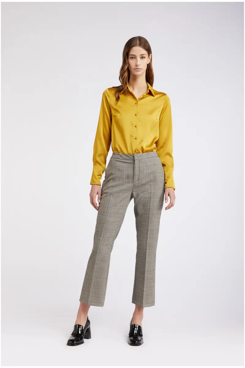 pantalone cropped flare principe di galles principe di galles 44