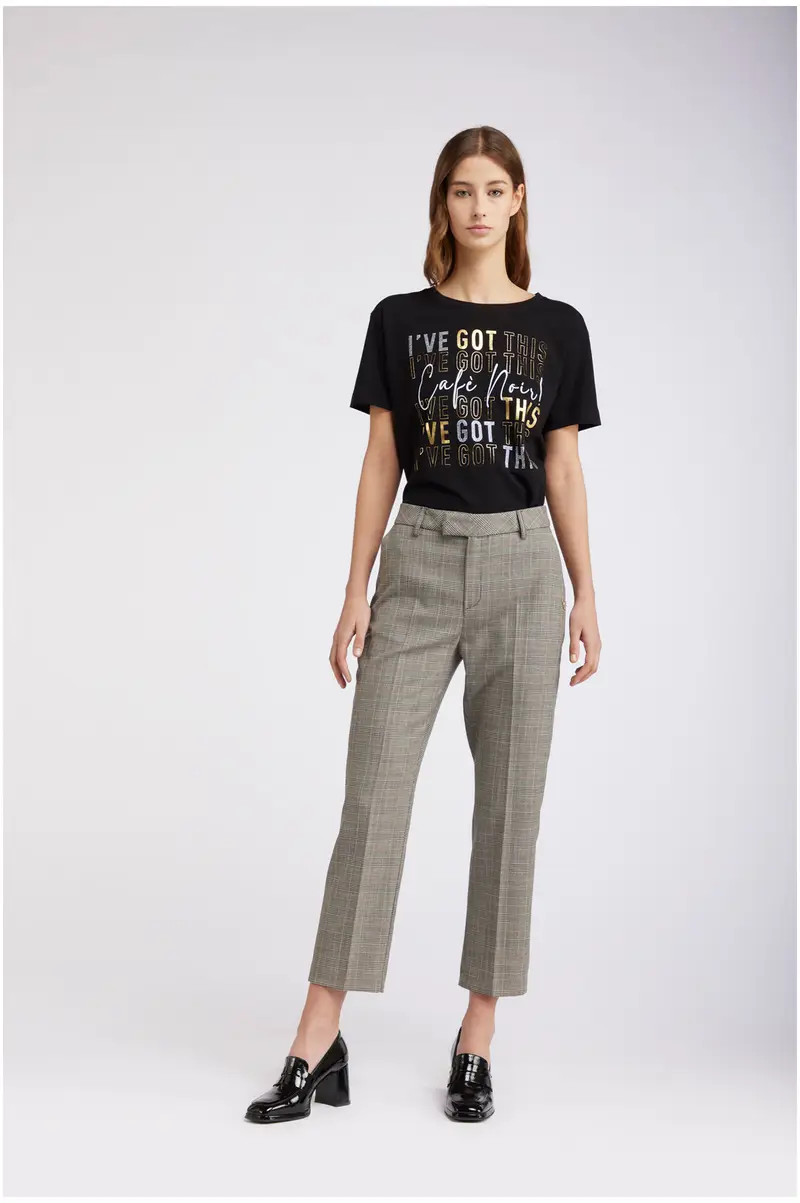 pantalone cygarette principe di galles principe di galles