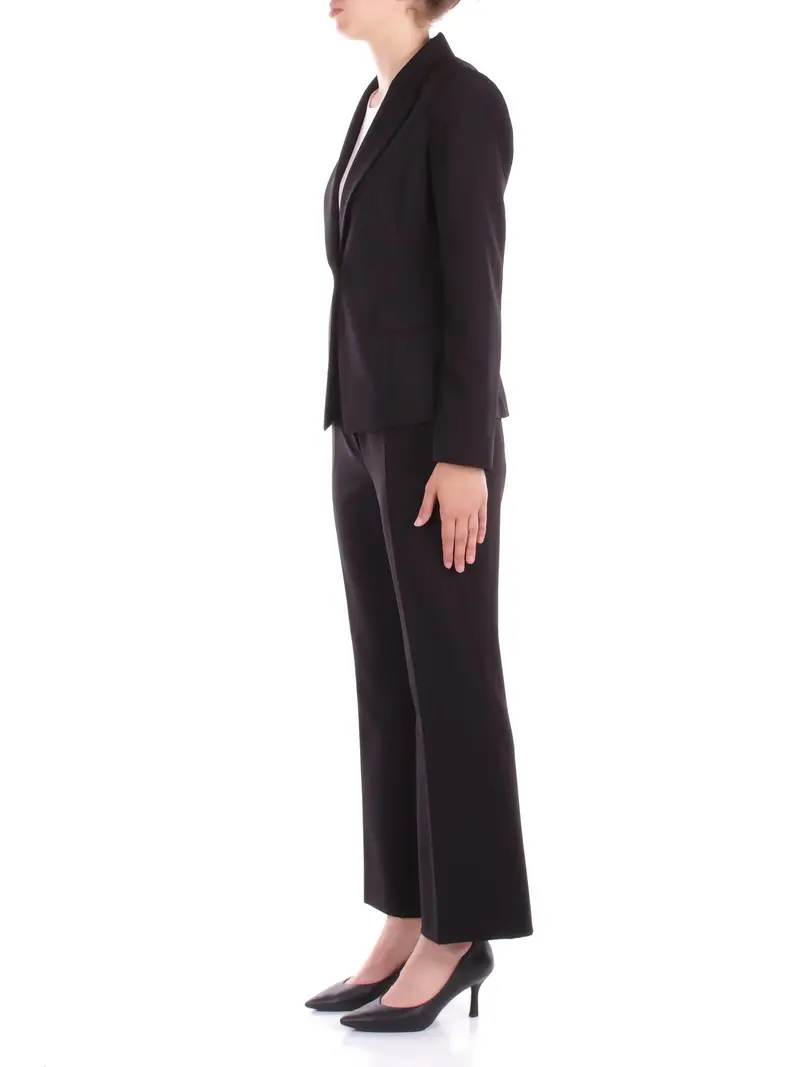 Pantalone Donna LIU JO Nero Ecs pantalone trombetta miniatura 2
