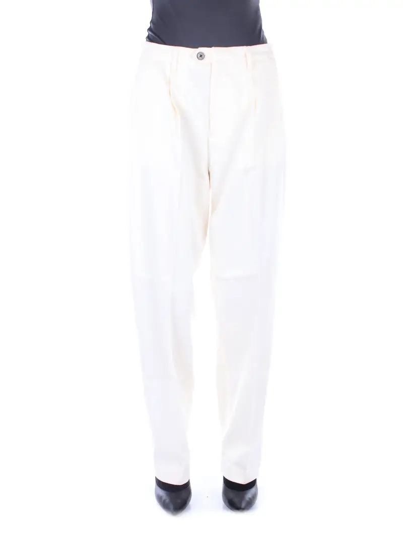 Pantalone Donna TOMMY HILFIGER Crema Relaxed straight chino pant