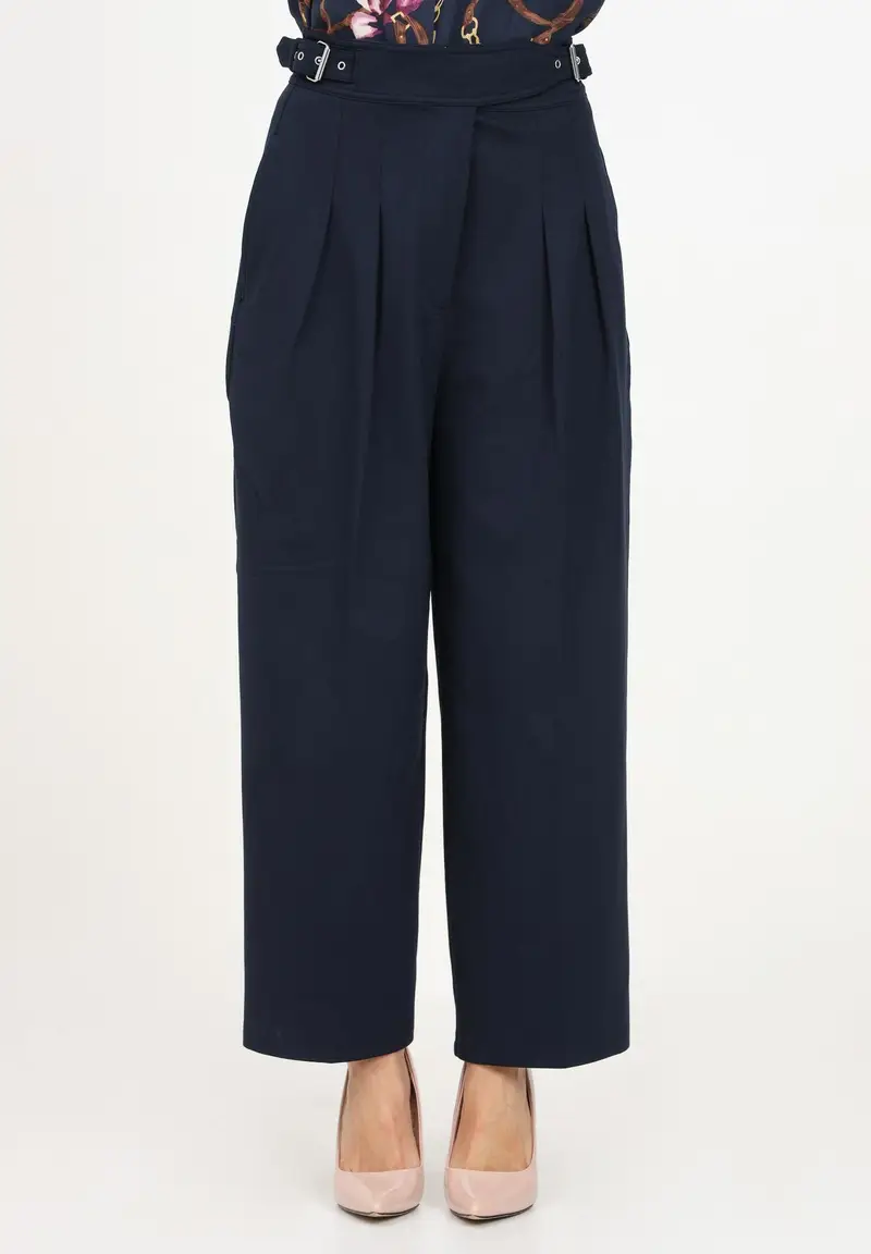 Pantalone elegante blu da donna