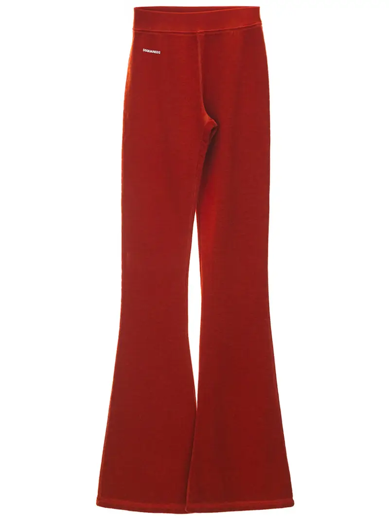 Pantalone Felpa Flared a Vita Alta Dsquared2