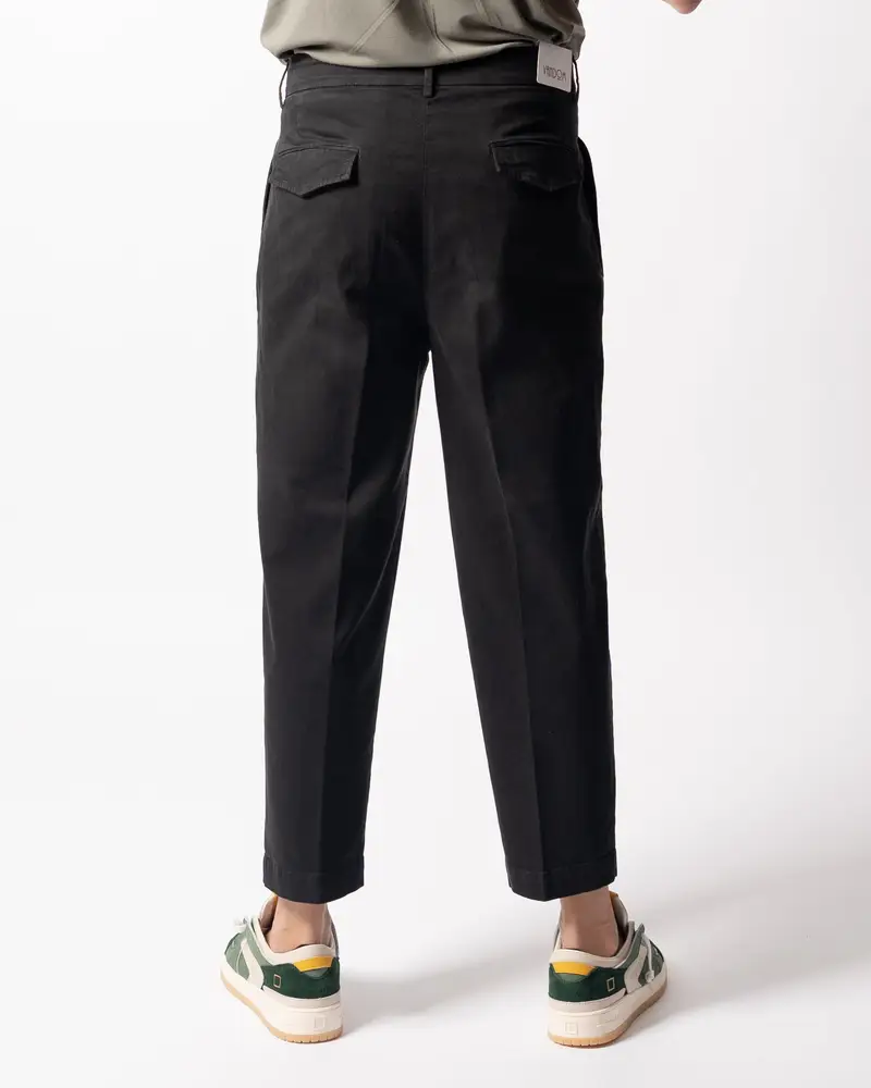 Pantalone Luca Doppia Pence Nero miniatura 2