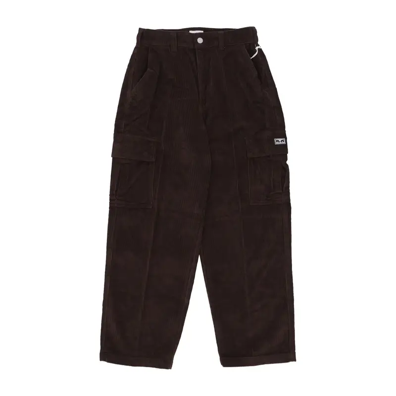 Pantalone Lungo Uomo Bigwig Baggy Corduroy Cargo Pant Java Brown