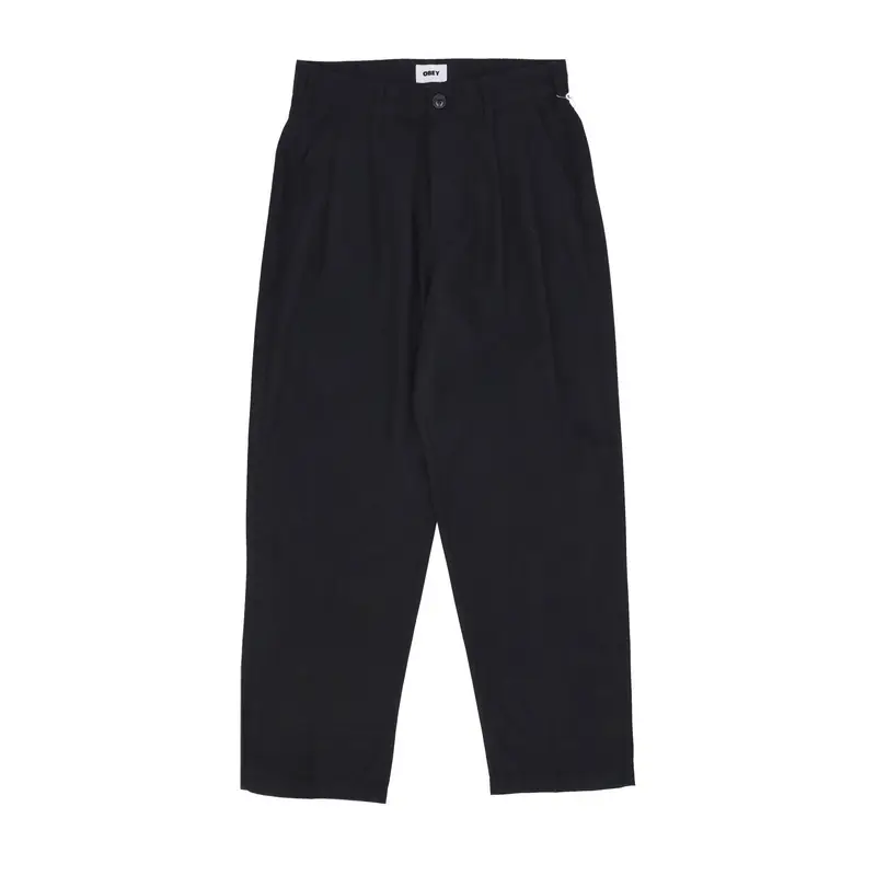 Pantalone Lungo Uomo Fubar Pleated Pant Black