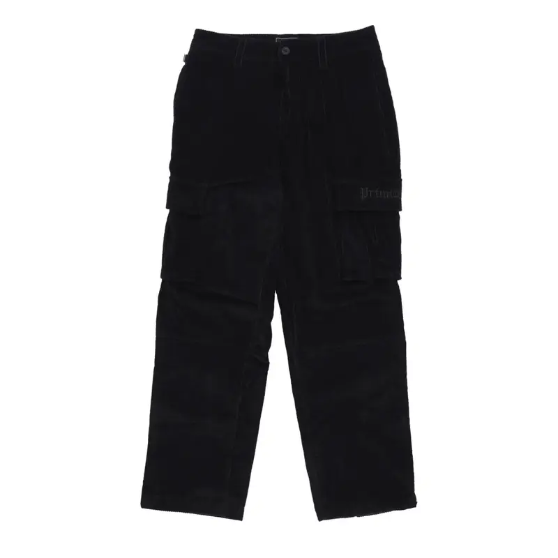 Pantalone Lungo Uomo Genesis Corduroy Cargo Pant Black