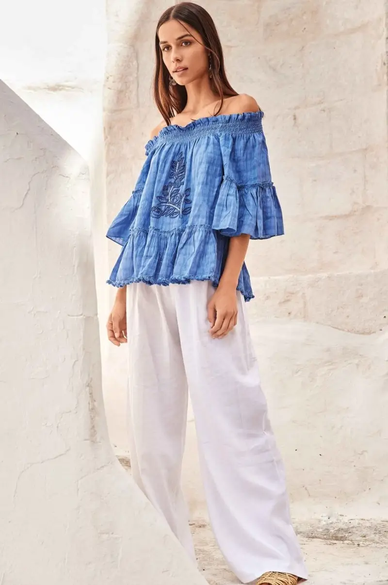 PANTALONE MISTO LINO | Colore: Bianco | Taglia: S