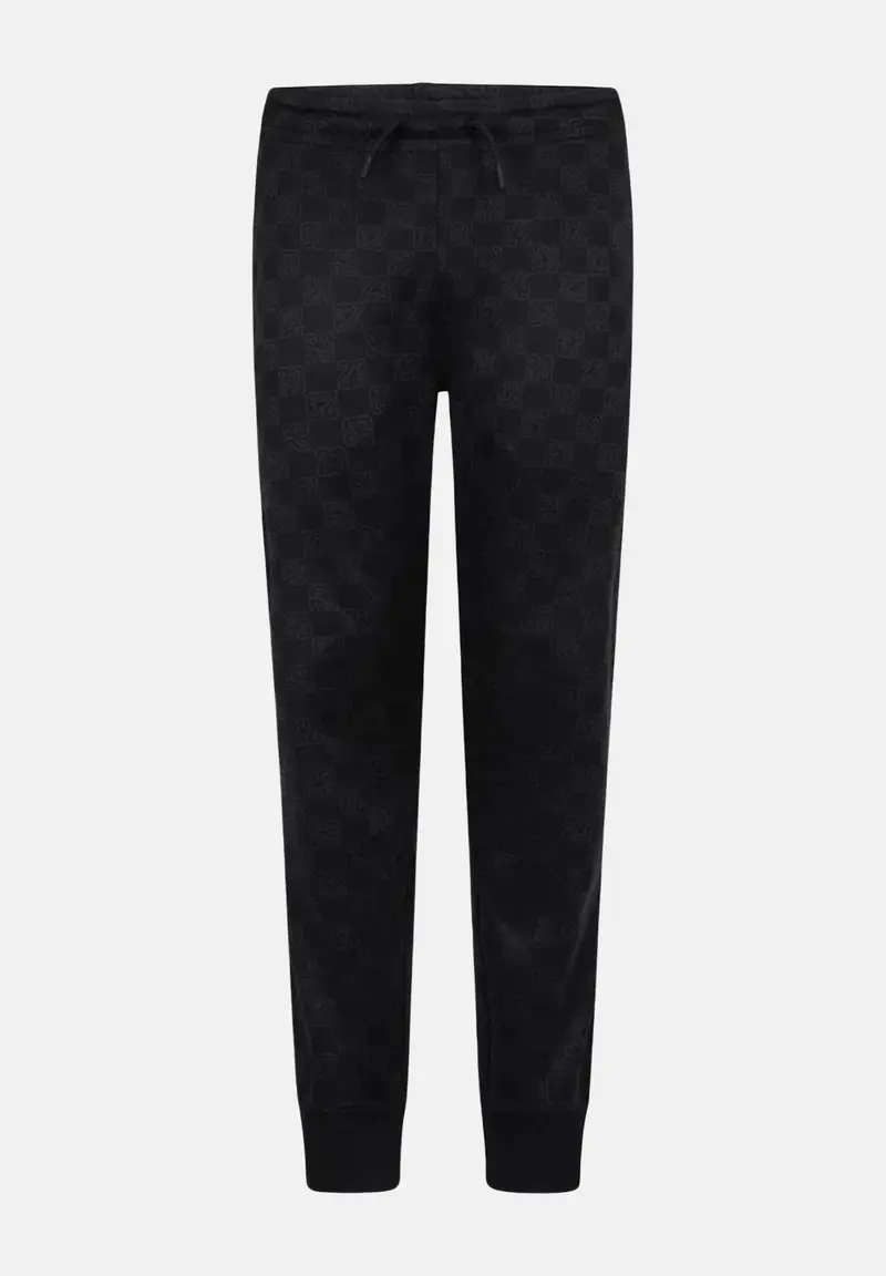 Pantalone sportivo nero da bambino con pattern 23