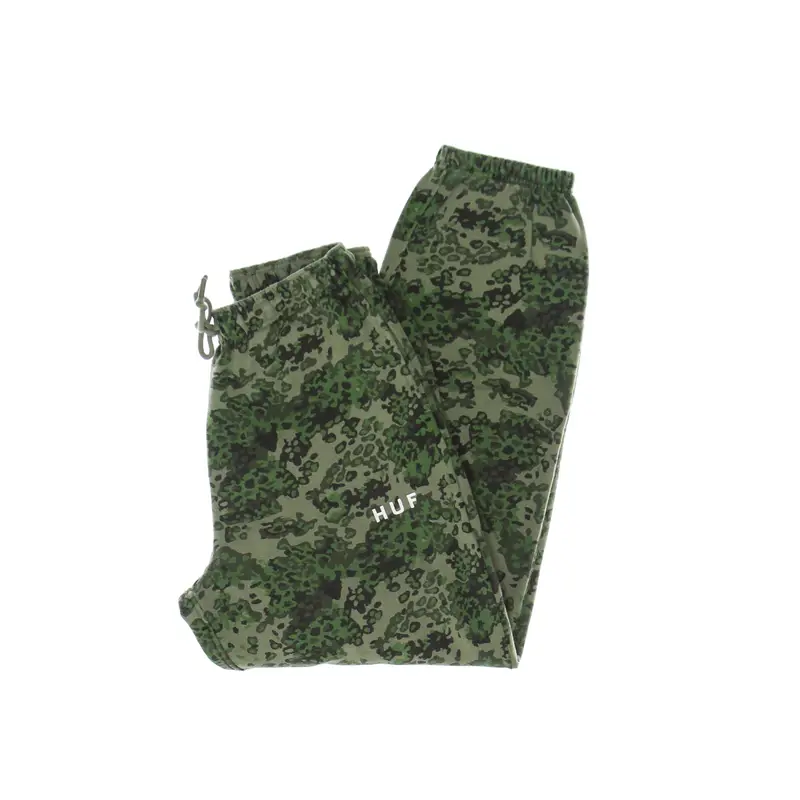 Pantalone Tuta Felpato Donna Contra Fleece Pant Green Camo