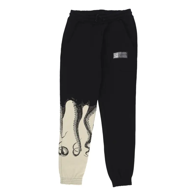 Pantalone Tuta Felpato Uomo Side Sweatpant Black