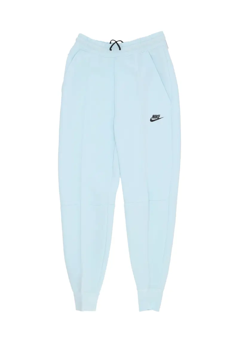 Pantalone Tuta Leggero Donna W Sportswear Tech Fleece Mid-rise Jogger Glacier Blue/black