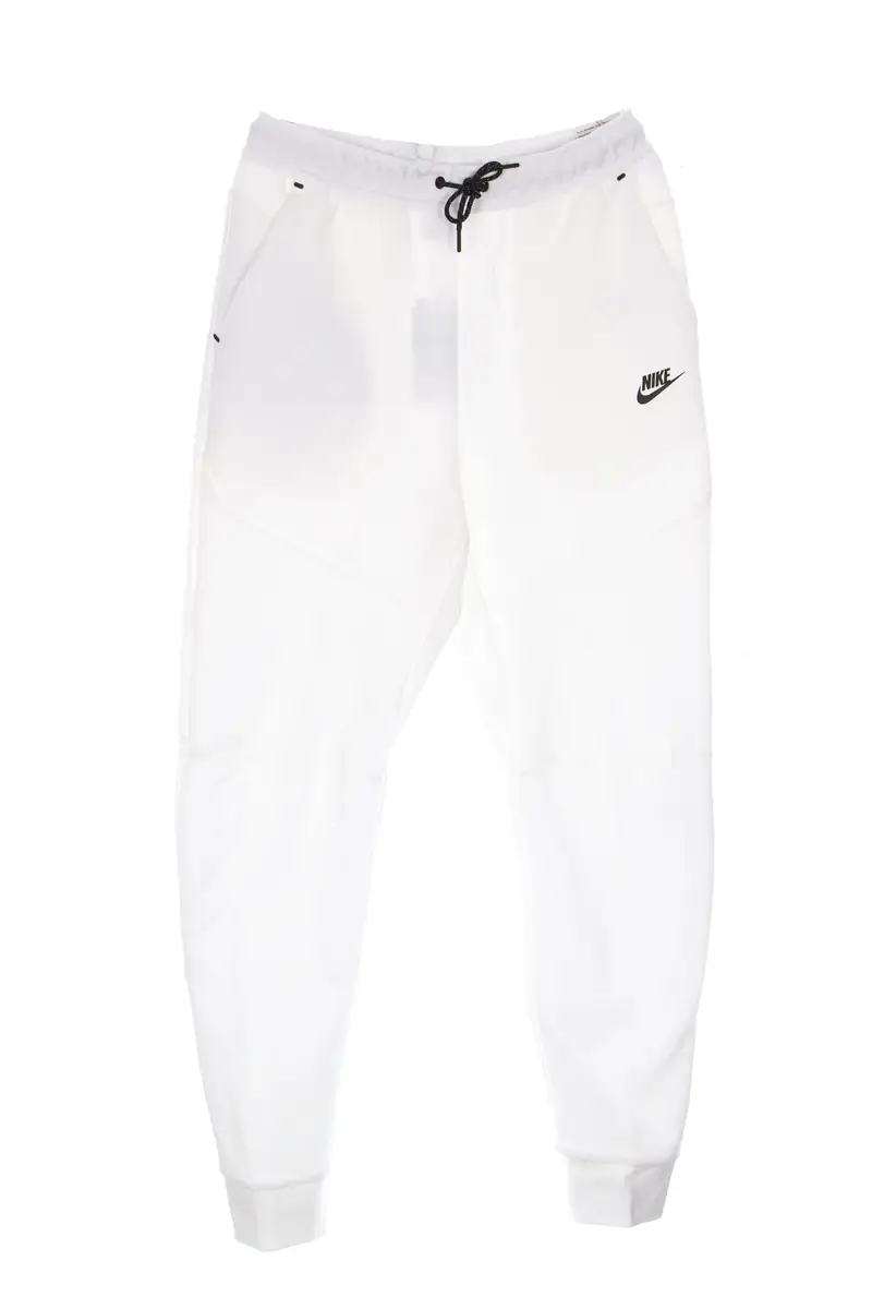 Pantalone Tuta Leggero Uomo Sportswear Tech Fleece Pant White/black