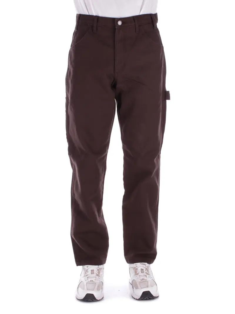 Pantalone Uomo DICKIES Marrone scuro Duck carpenter pant