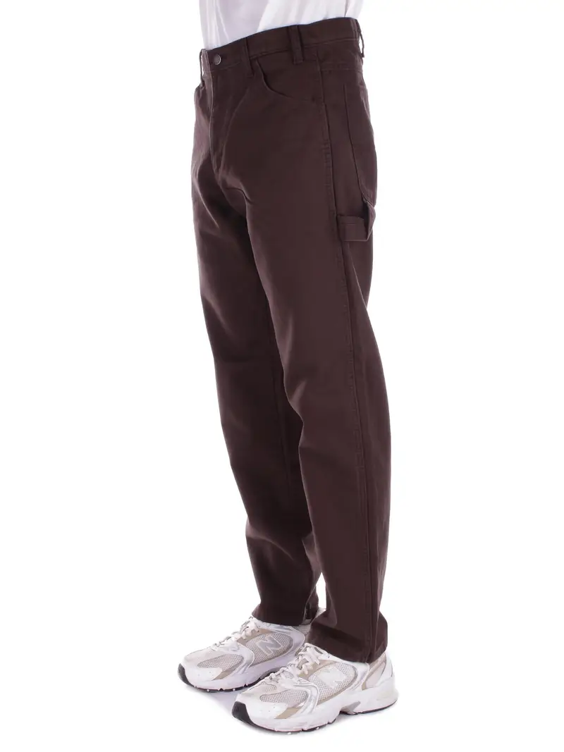 Pantalone Uomo DICKIES Marrone scuro Duck carpenter pant miniatura 2