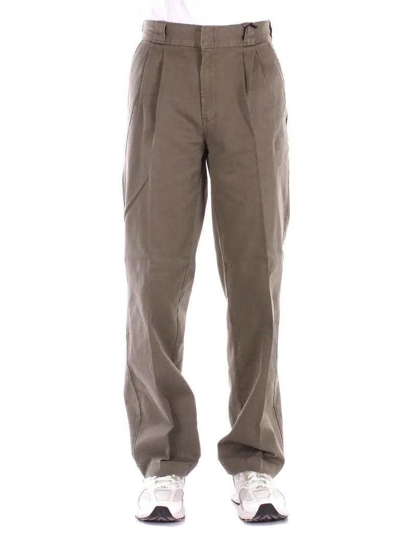 Pantalone Uomo DICKIES Verde militare Unionville pleated work pant
