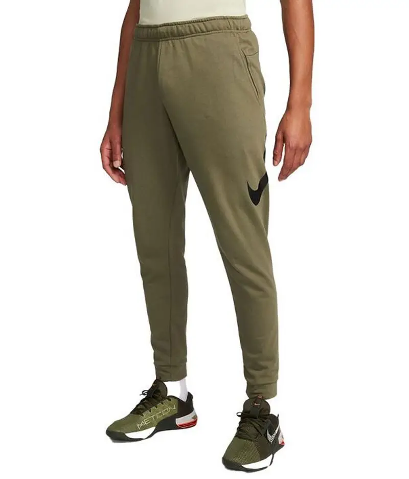 Pantalone uomo nike dri-fit tapered swoosh - verde militare |  Nike