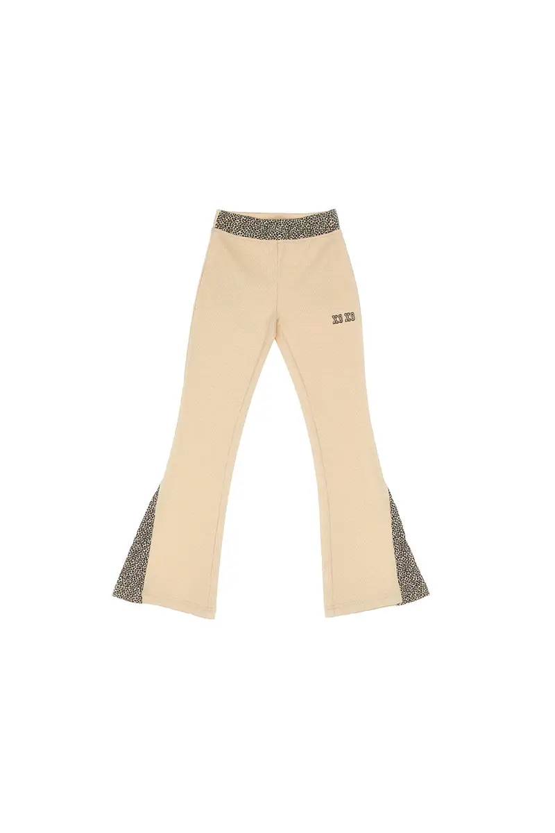 Pantaloni Beige Con Fantasia Animalier PITT KIDS PT-K-P-7006
